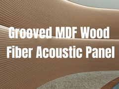 پنل های آکوستیک ملامینه MDF 133x2440mm 197x2440mm برای سقف و دیوار