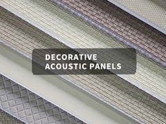 رنگ های سفارشی پنل های آکوستیک PET با پوشش پوست برای تزئینات دیواری