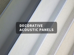 عملکردی تزئینی PET صفحه صوتی پارچه صاف پایان رنگ سفارشی