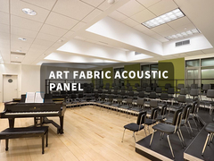 پانل صوتی فیبر با چگالی بالا محیط زیست دوستانه بدون گرد و غبار برای استودیوهای مدرسه