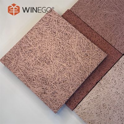 رنگارنگ نقاشی چوب پشم آکوستیک پانل های سفارشی شکل های تزئینی