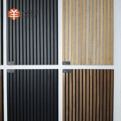 پانل صوتی چوبی مدرن با پشت پرده فیلت PET برای دیوار و سقف